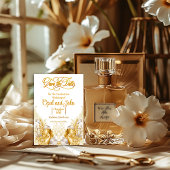 Tropische kust gouden bruiloft RSVP kaartje