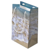 tropische kust met bevroren surf klein cadeauzakje (Achterkant Gekanteld)