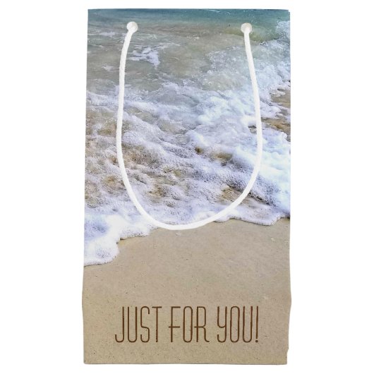 tropische kust met bevroren surf klein cadeauzakje (Voorkant)