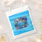 Tropische kust Seashell Holiday Kerstmis Bedankzakje (Geknipt)