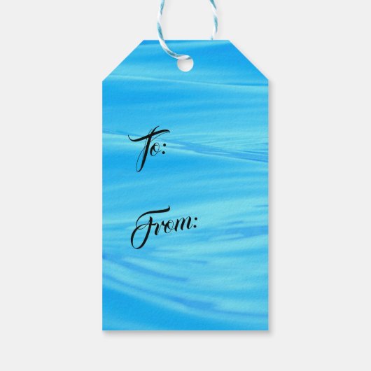 Tropische kust Seashell Holiday Kerstmis Cadeaulabel (Achterkant)