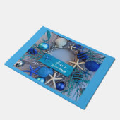 Tropische kust Seashell Holiday Kerstmis Deurmat (Schuin)