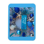Tropische kust Seashell Holiday Kerstmis Magneet (Verticaal)