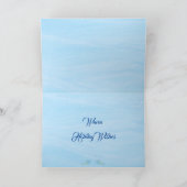 Tropische Kust Zee Schelp Vakantie Kerstkaart Feestdagen Kaart (Binnen)