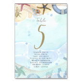 Tropische kustbestemming bruiloft kaart (Voorkant)