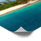 Tropische kustlijn poster (Hoek)