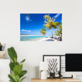 Tropische kustlijn poster (Thuiskantoor)