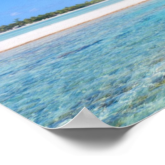 Tropische kustlijn poster (Hoek)