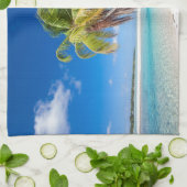 Tropische kustlijn theedoek (Gevouwen)