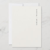 Tropische kustpalmen bewaren de datumkaart bedankkaart (Achterkant)