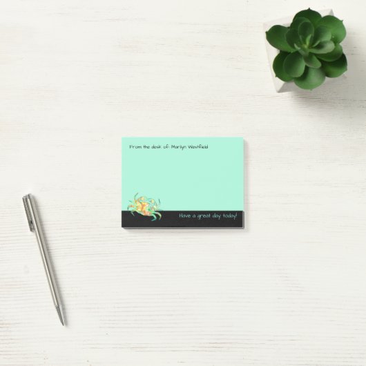 Tropische kustpositieve boodschap post-it® notes (Kantoor)