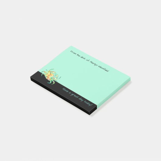 Tropische kustpositieve boodschap post-it® notes (Schuin)