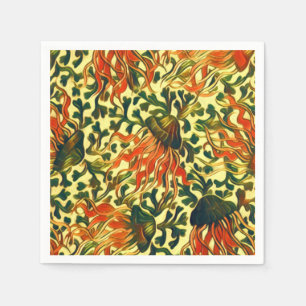 Tropische kwal onderwater Zee Fine Art Servet