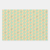 Tropische kwal wikkelbladen inpakpapier vel (Voorkant 3)