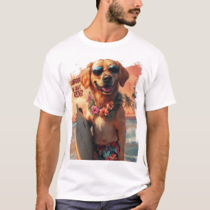 Tropische Labrador - Wave Rider Design T-shirt