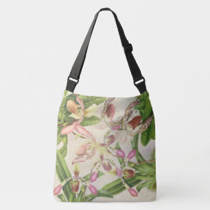 Tropische ladys Slipper Orchid Flowers Floral Bag Crossbody Tas