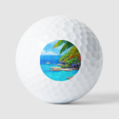 Tropische lagune golfballen (Voorkant)