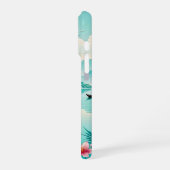 Tropische lagune met kersenbloesems _ iPhone case iPhone Hoesje (Linkerkant)