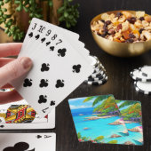 Tropische lagune pokerkaarten (Insitu)