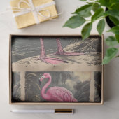 Tropische Lagune Roze Flamingo Decoupage Tissuepapier (Geschenk)