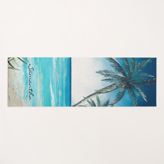 Tropische landschapsbenaming van het strand Island Yogamat (Voorkant (horizontaal))