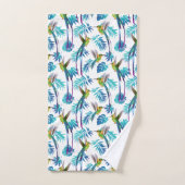 Tropische lange staartjes bad handdoek (Handdoek)