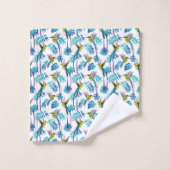 Tropische lange staartjes bad handdoek (Wasdoekje)