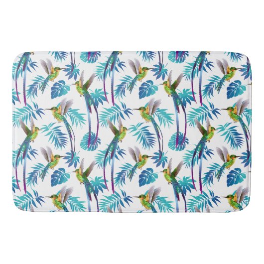 Tropische lange staartjes badmat (Voorkant)