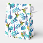 Tropische lange staartjes bedankdoosjes (Achterkant)