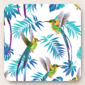 Tropische lange staartjes bier onderzetter (Voorkant)