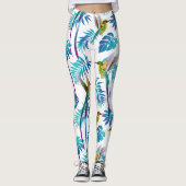 Tropische lange staartjes leggings (Voorkant)