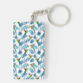 Tropische lange staartjes sleutelhanger (achterkant)