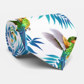 Tropische lange staartjes stropdas (Opgerold)