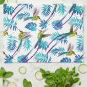 Tropische lange staartjes theedoek (Gevouwen)