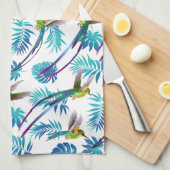 Tropische lange staartjes theedoek (Quarter Fold)