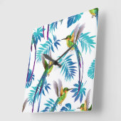 Tropische lange staartjes vierkante klok (Hoek)