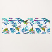 Tropische lange staartjes yogamat (Achterkant (horizontaal))