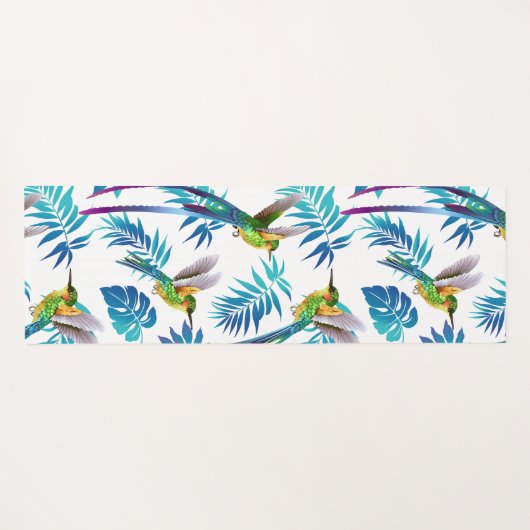 Tropische lange staartjes yogamat (Achterkant (horizontaal))