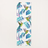 Tropische lange staartjes yogamat (Achterkant)