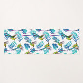 Tropische lange staartjes yogamat (Voorkant (horizontaal))