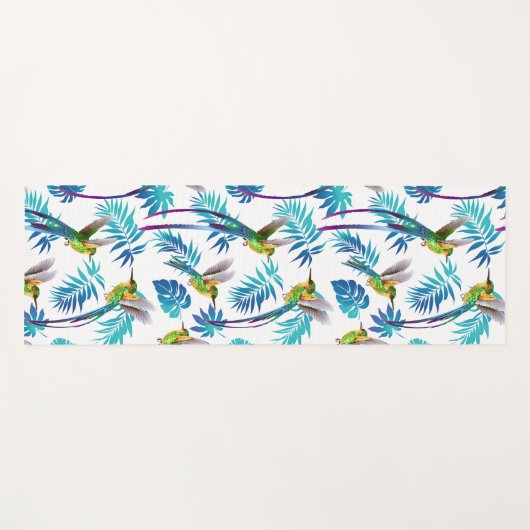 Tropische lange staartjes yogamat (Voorkant (horizontaal))