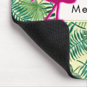 Tropische lantaarns Patroon en Roze Flamingo Custo Muismat (Hoek)