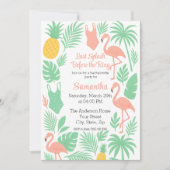 Tropische Last Splash Bachelorette Party Uitnodigi Kaart (Voorkant)