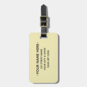 Tropische Leaf Laten we het Citaat gaan | BAGAGEL Bagagelabel (Voorkant verticaal)