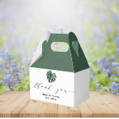 Tropische Leaf Monstera Greenera-voorhoede Bedankdoosjes