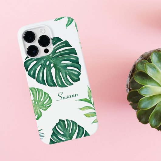 Tropische Leaf Patroon Telefoon Case