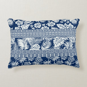 Tropische leaves hawaiian ornament wallpap accent kussen