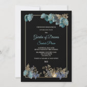 Tropische Leaves Prom Uitnodiging (Voorkant)