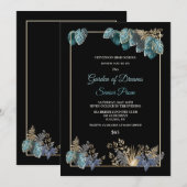 Tropische Leaves Prom Uitnodiging (Voorkant / Achterkant)