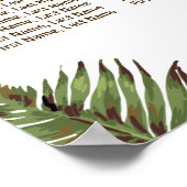 Tropische lederen anananasseidovenzitje poster (Hoek)